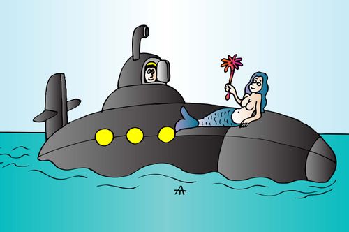 Submarine and Mermaid