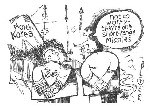 "Not to worry - they're only short-range missiles."