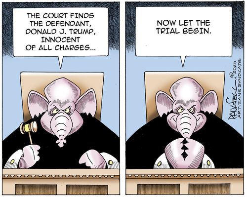 "The court finds the defendant, Donald J. Trump, innocent of all charges. . . "