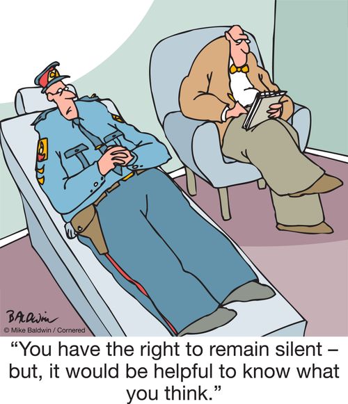"You have the right to remain silent – but, it would be helpful to know what you think."