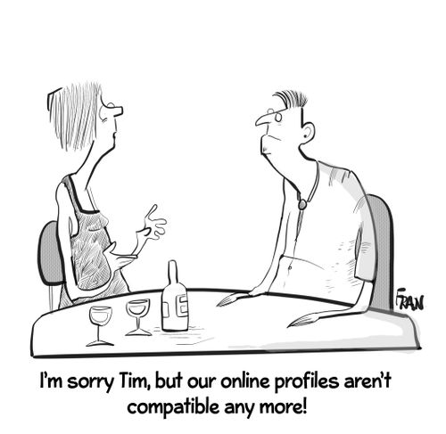 "I'm sorry Tim, but our online profiles aren't compatible anymore!"