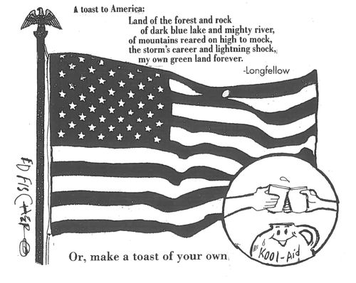 A toast to America. . . Or, make a toast of your own.