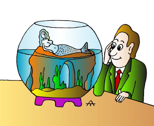 Man and mermaid