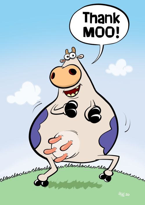"Thank Moo!"