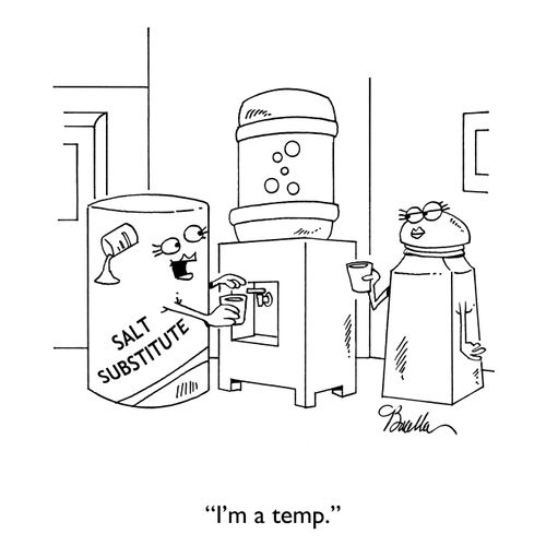 "I'm a temp."
