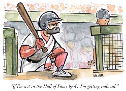 "If I'm not in the Hall of Fame by 41 I'm getting induced."