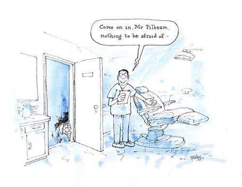 "Come on in, Mr Pilbeam nothing to be afraid of."
