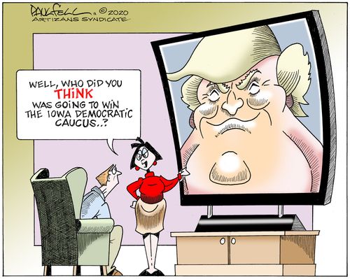 "Well, who did you think was going to win the Iowa Democratic Caucus. . .?"