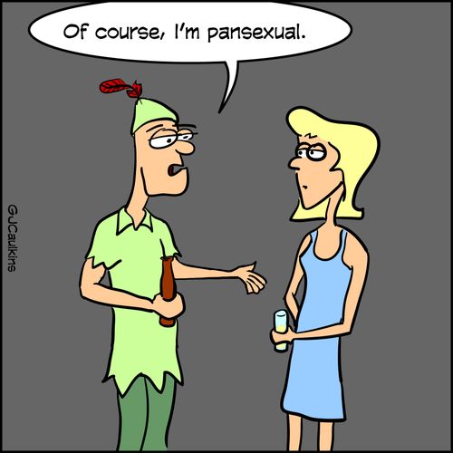 "Of course, I'm pansexual."