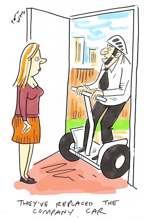 "They've replaced the company car."