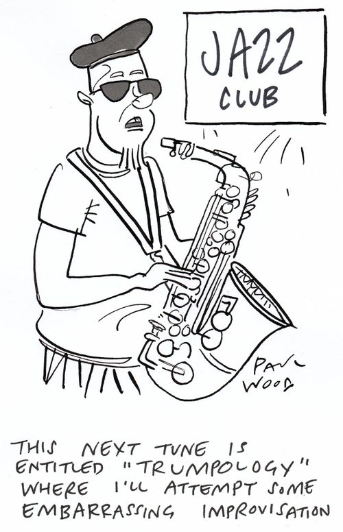 "This next tune is entitled 'Trumpology' where I'll attempt some embarrassing improvisation."