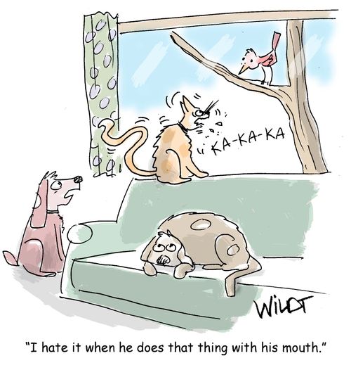 "I hate it when he does that thing with his mouth."