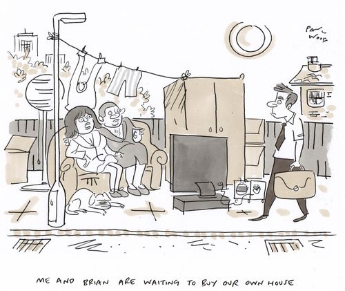"Me and Brian are waiting to buy our own house."
