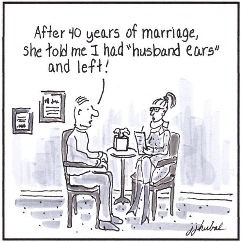 "After 40 years of marriage, she told me I had "husband ears" and left!"