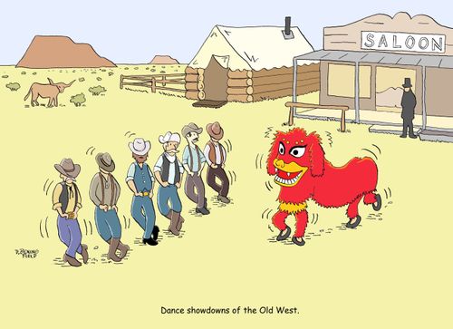 Dance showdowns of the Old West.