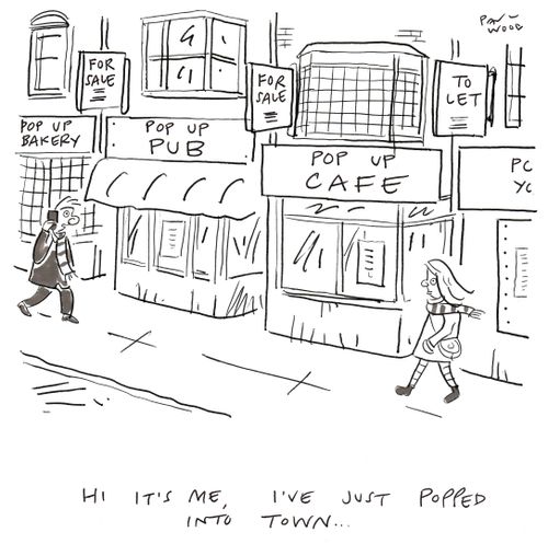 "Hi it's me, I've just popped into town. . ."