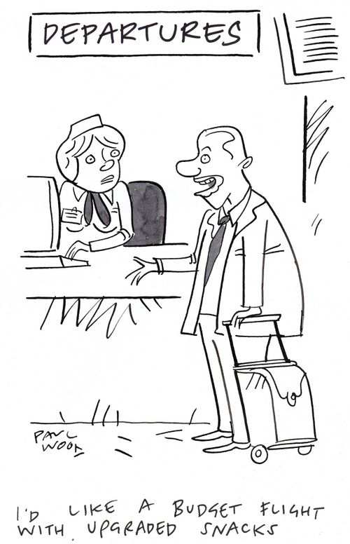 "I'd like a budget flight with upgraded snacks."