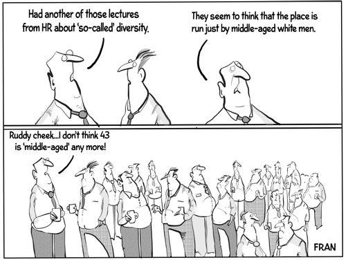 "Had another of those lectures from HR about 'So-called' diversity."