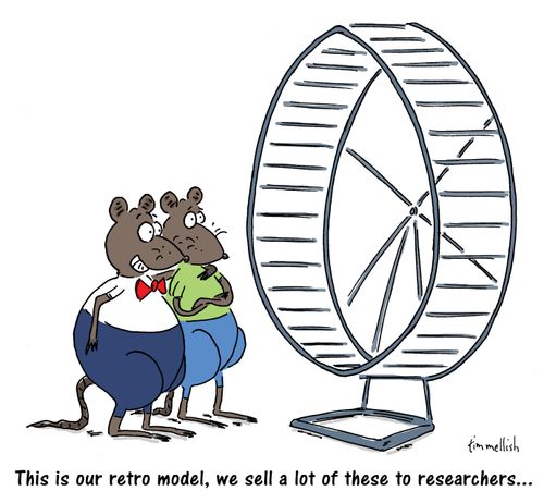 "This is our retro model, we sell a lot of these to researchers. . ."