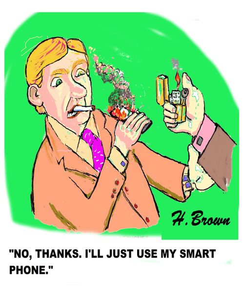 "No, thanks. I'll just use my smart phone."