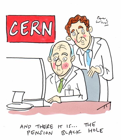 And there it is. . . the pension black hole.
