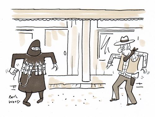Cowboy versus Suicide Bomber