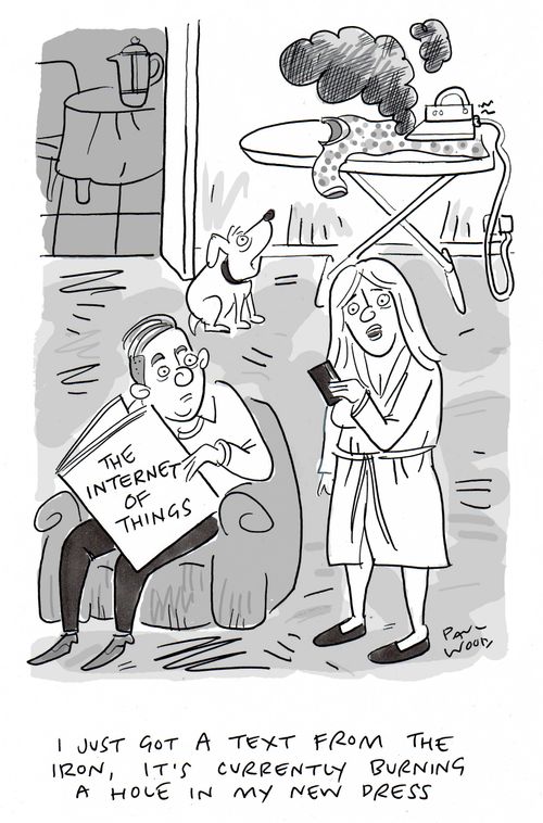 "I just go a text from the iron, it's currently burning a hole in my new press."