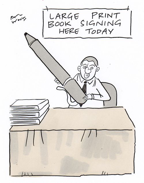 Large Print Book Signing