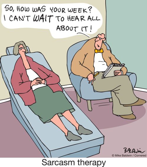 Sarcasm therapy