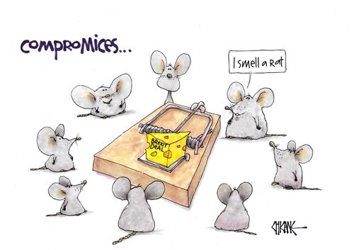 Compromices. . . 'I smell a rat."