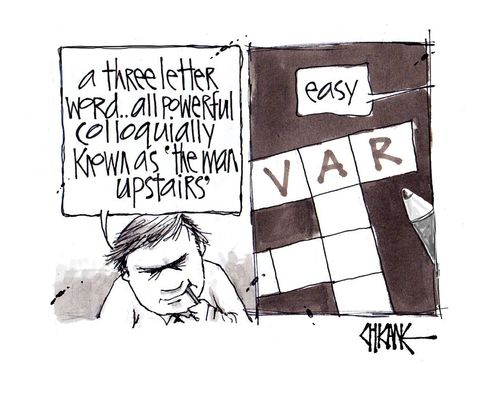 "A three letter word. . . all powerful colloquially known as 'the man upstairs'."