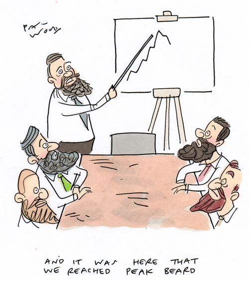 "And it was here that we reached peak beard."