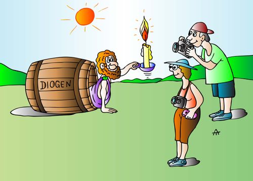 Diogenes the Tourist Attraction