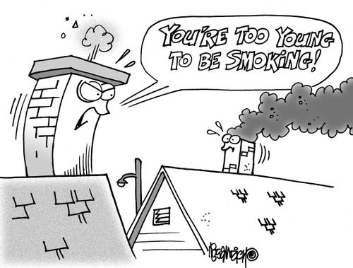 "You're too young to be smoking!"