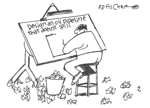 Design an oil pipeline that doesn't spill...