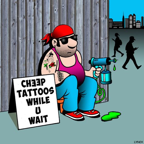 Cheeep Tattoos While U Wait