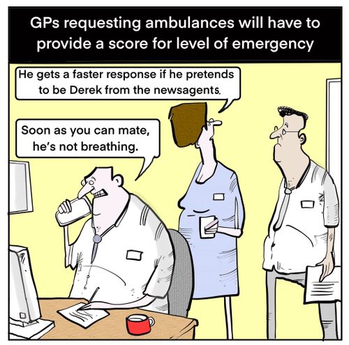 GPs requested ambulances will have to provide a score for level of emergency