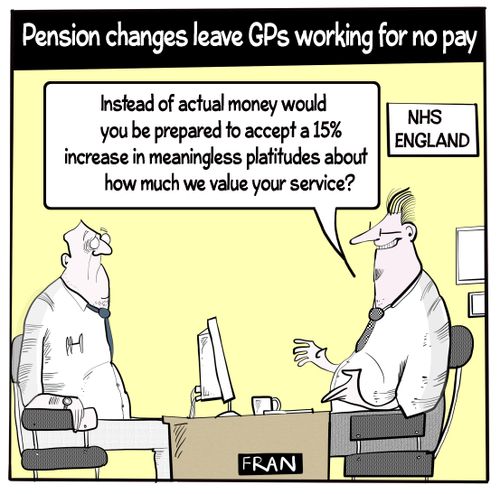 Pension changes leave GPs working for no pay