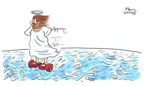 Jesus hoverboard