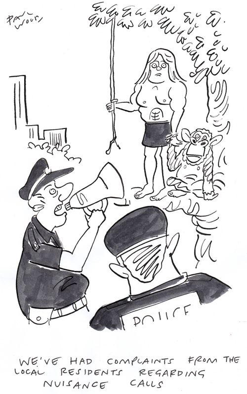 "We've had complaints from the local residents regarding nuisance calls."
