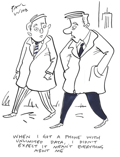 "When I got a phone with unlimited data, I didn't expect it mean't everything about me."