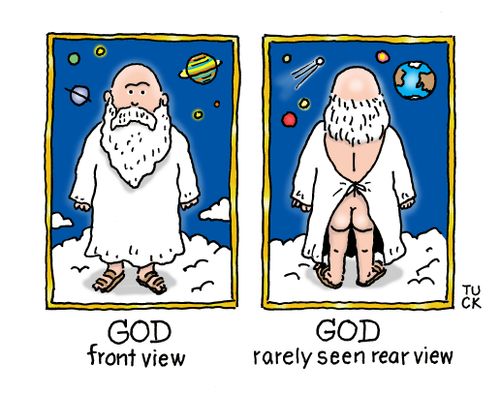 God. . . rarely seen rear view.