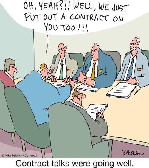 "Oh, yeah? Well, we just put out a contract on you too!!!"