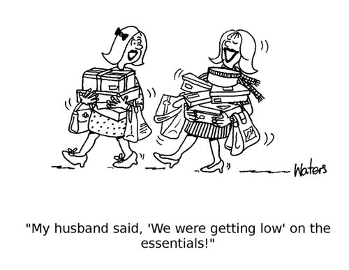 "My husband said, 'We were getting low' on the essentials!"