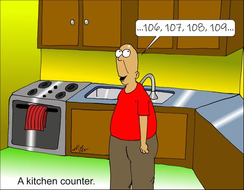 A kitchen counter
