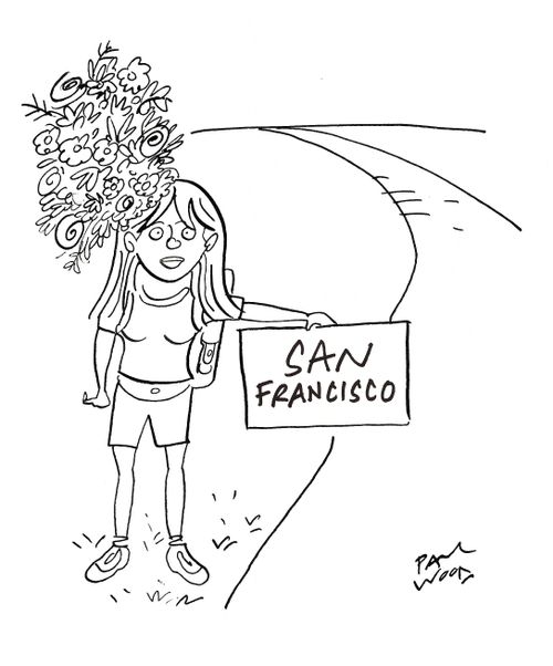 San Francisco hitchhiker