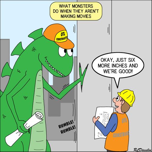 Monster Jobs. What Monsters Do When They Aren't Making Movies.