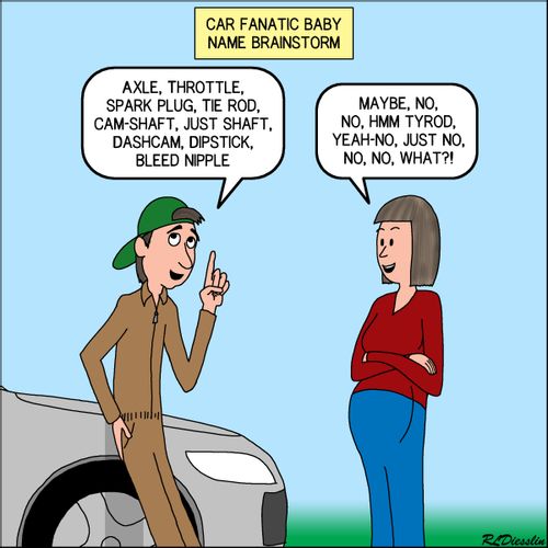 Car Fanatic Baby Name Brainstorm