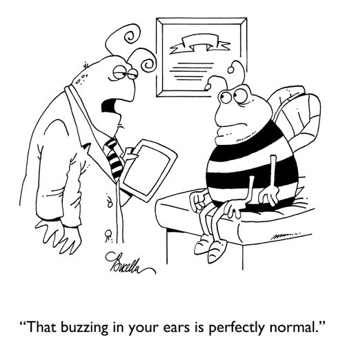"That buzzing in your ears is perfectly normal."