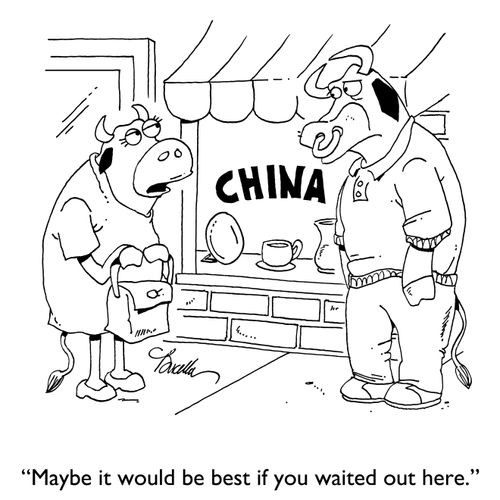 "Maybe it would be best if you waited out here."
